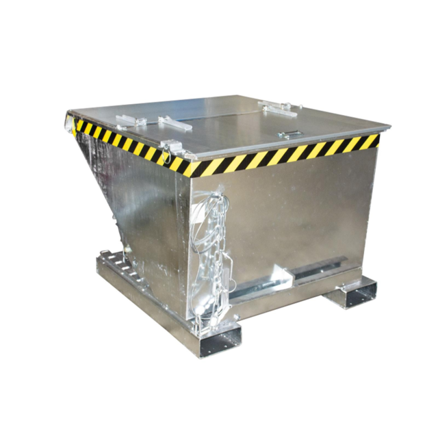 Chip Container Galvanized EXP 900L Tipper Container with Rollover System Chip Container Galvanized EXP 900L Tipper Container with Rollover System