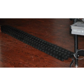 Cable Bridge with Cover  1 tunnel Ø 13 mm cable protection  Black