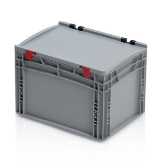 Eurobox Universal 40x30x33.5 cm with lid plastic Euro container closed handles