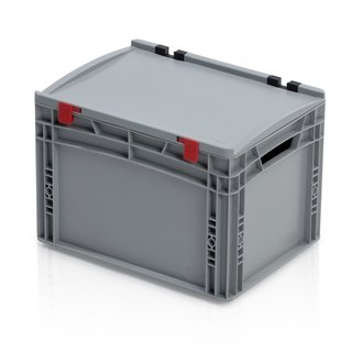 Eurobox Universal 40x30x28.5 cm with lid plastic Euro container  open handle