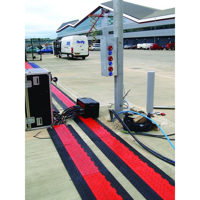 Cable Bridge with Cover  5 tunnels Ø 33 mm cable protection  GUARD-DOG