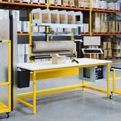 Packing table for warehouse robust and elegant