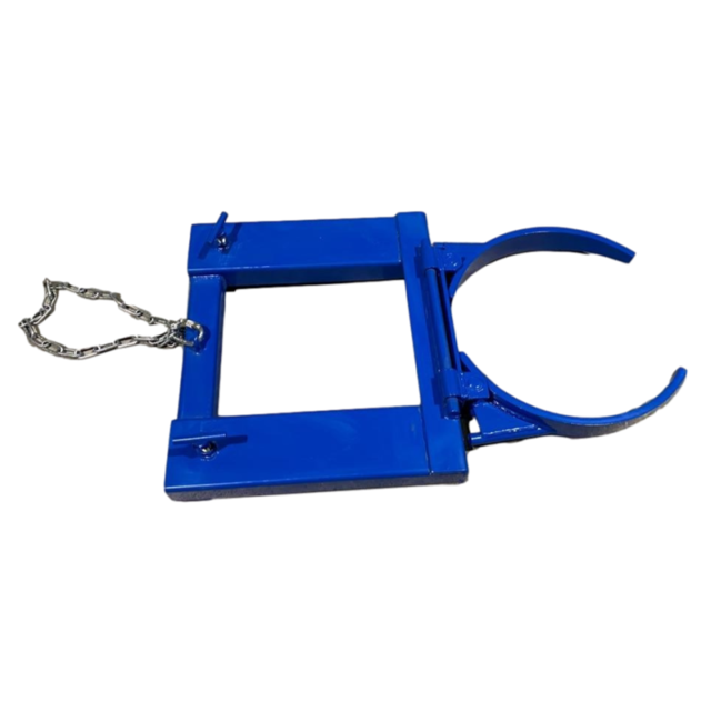 Chwytak do beczki stalowej do wózka widłowego