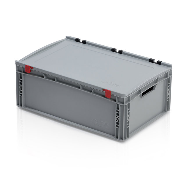Skrzynka Plastikowa EURO 60x40x23.5 cm z pokrywą zamknięte uchwyty Eurobox KTL