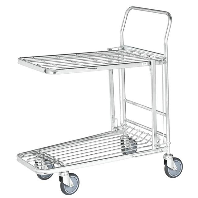 Wózek sklepowy Wózek magazynowy 86x53x101cm Wózek z półką