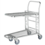 SalesBridges Shopping cart Warehouse trolley 89x52x100cm Trolley with adjustable shelf