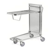 Shopping cart Warehouse Trolley 96x52x103cm with Automatic adjustable shelf