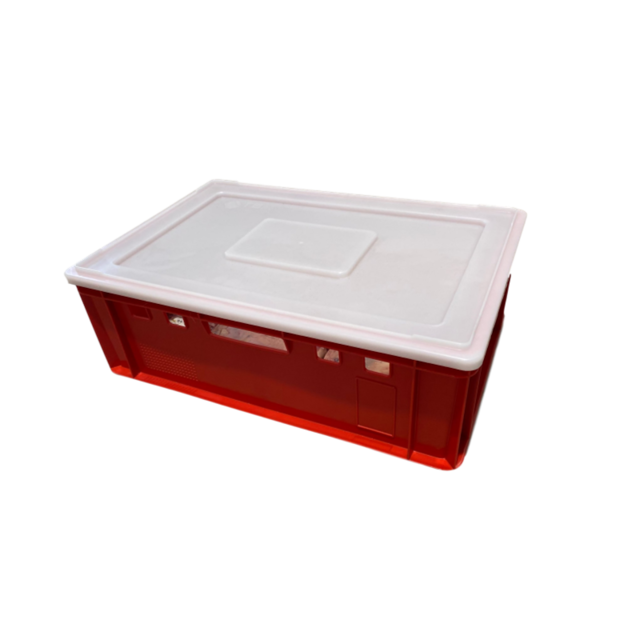 Crate box for meat 60x40x30 cm E3 DIN 55423 norms open handles