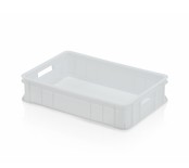 Confectionary  crate 60x40x13.5cm white open handle