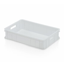 Confectionary  crate 60x40x13.5cm white open handle