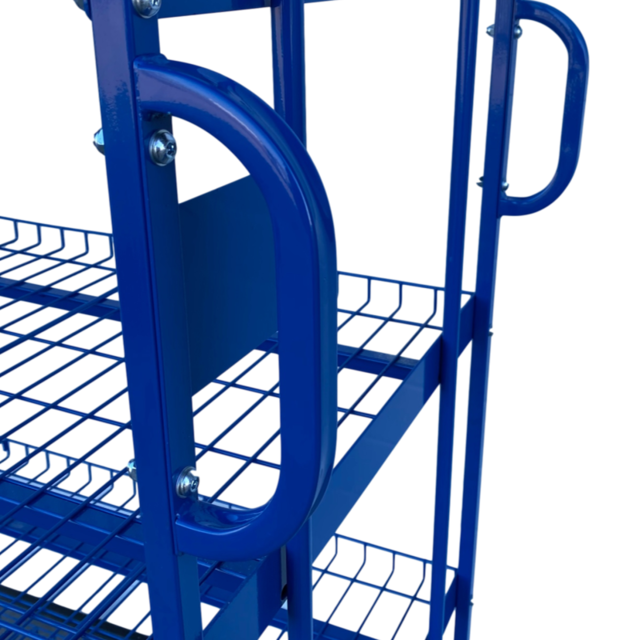 Wózek kontener siatkowy kompletacyjny 130x65x123cm 4MW Rollkontener z uchwytami