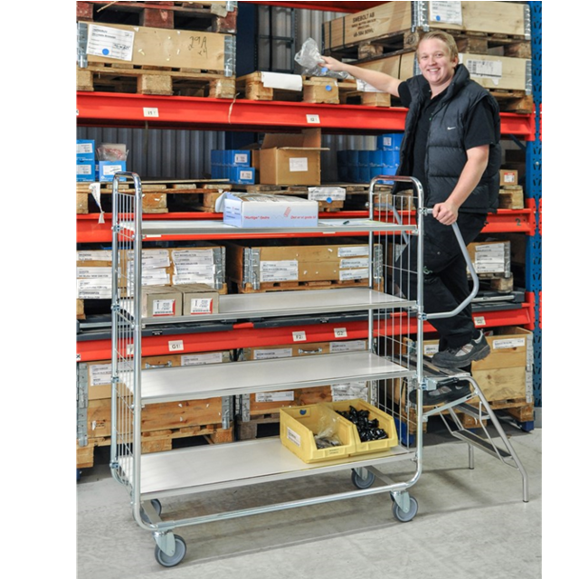 Kontener wózek do kompletacji zamówień  e-commerce 94,5x47x159cm