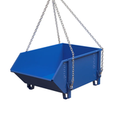 Kontener budowlany Kontener na odpady 1000L 1500 kg Niebieski