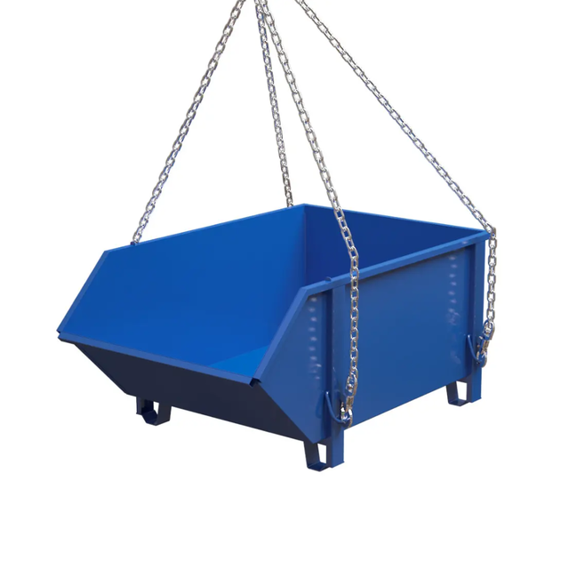 Construction container Blue Debris Container Waste container for Construction 1000L 1500 kg