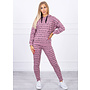 Dames Huispak Trainingspak Tekst Roze