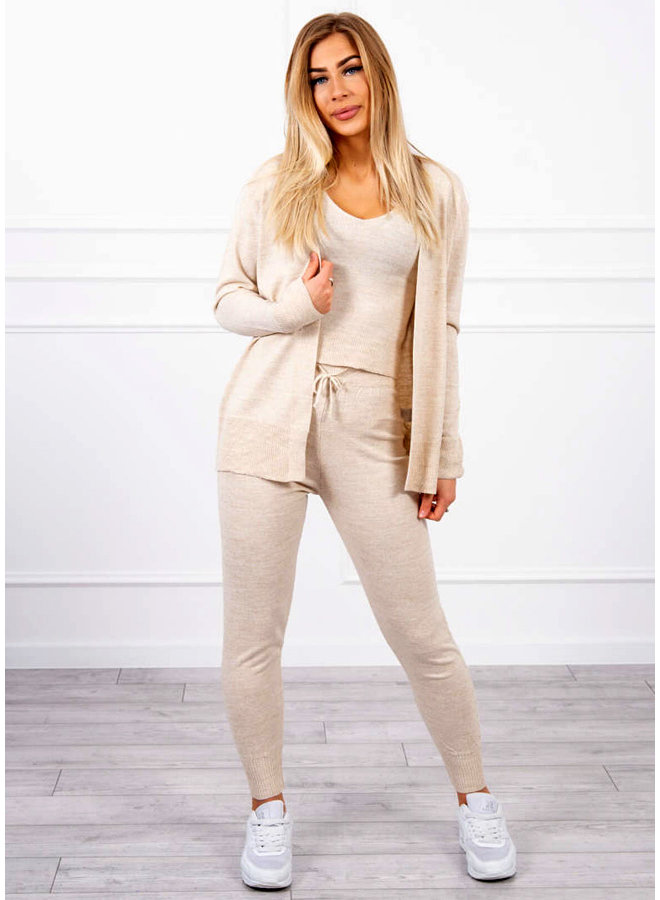 Dames Huispak 3 Delig Beige