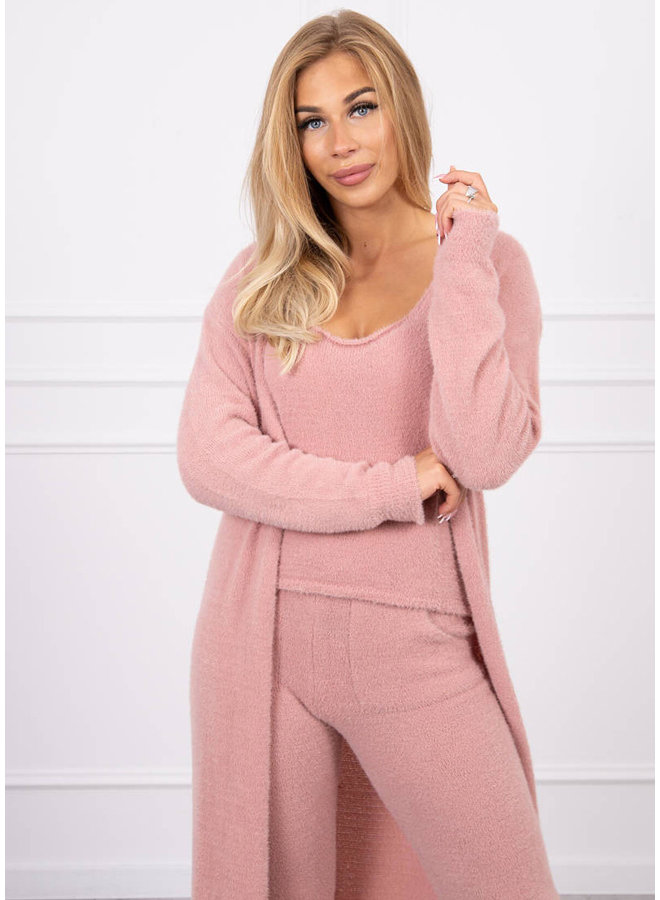 Dames Huispak 3 Delig Lang Roze