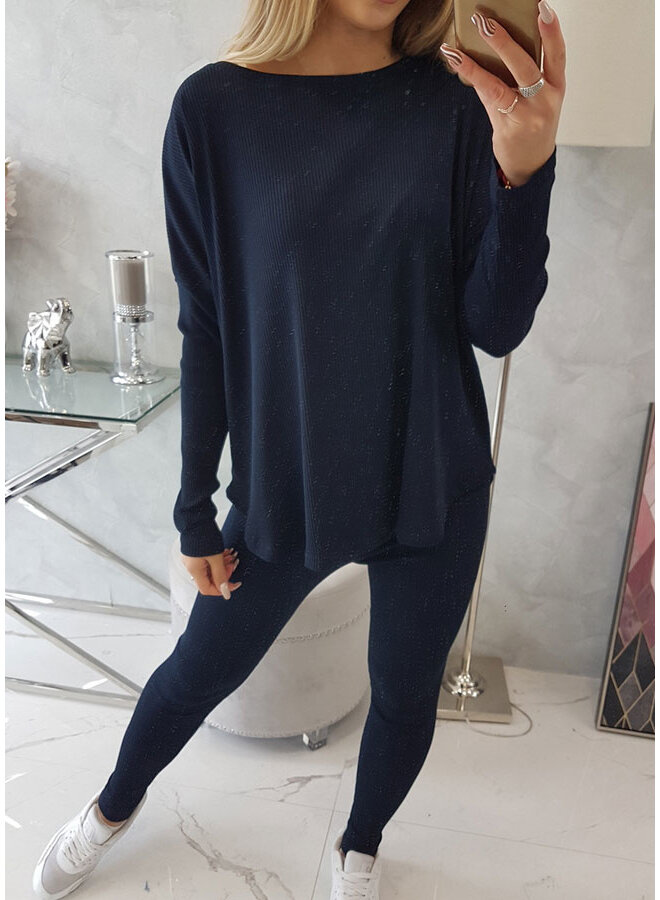 Dames Huispak Oversized Donkerblauw