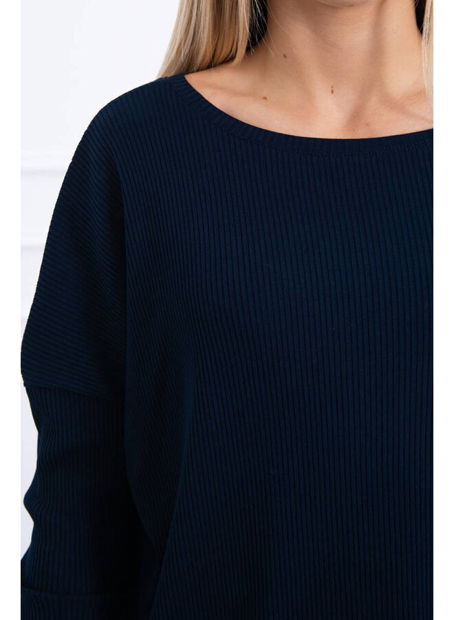 Dames Huispak Oversized Donkerblauw