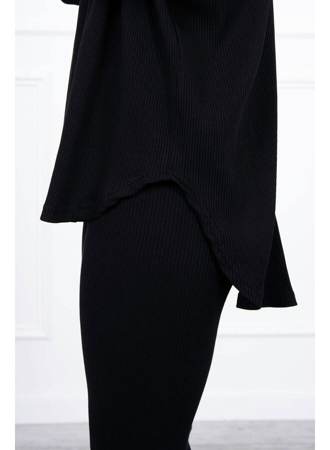 Dames Huispak Oversized Zwart