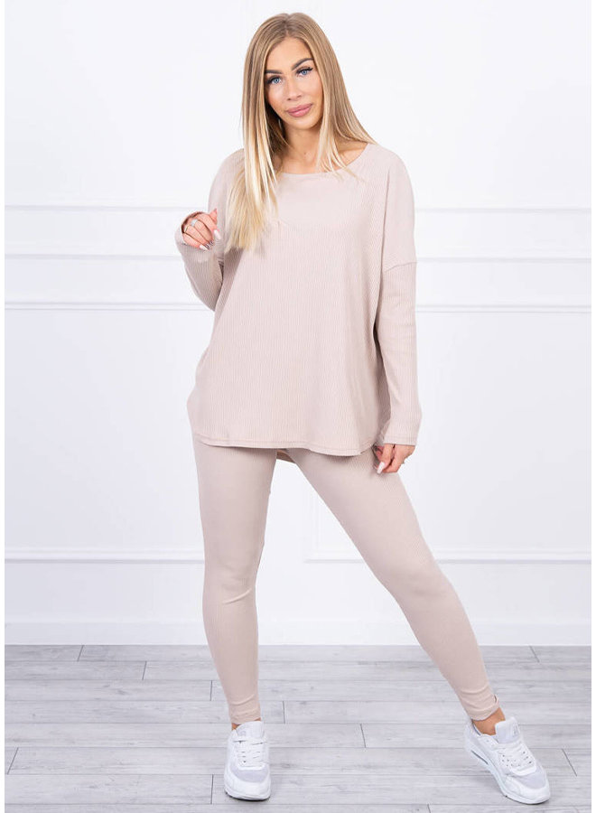 Dames Huispak Oversized Beige