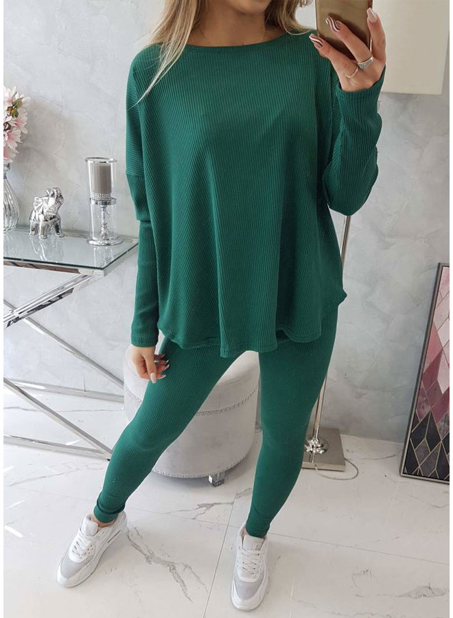 Dames Huispak Oversized Groen