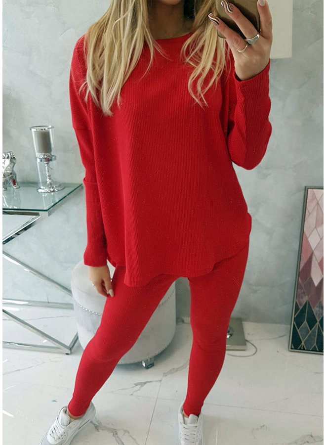 Dames Huispak Oversized Rood