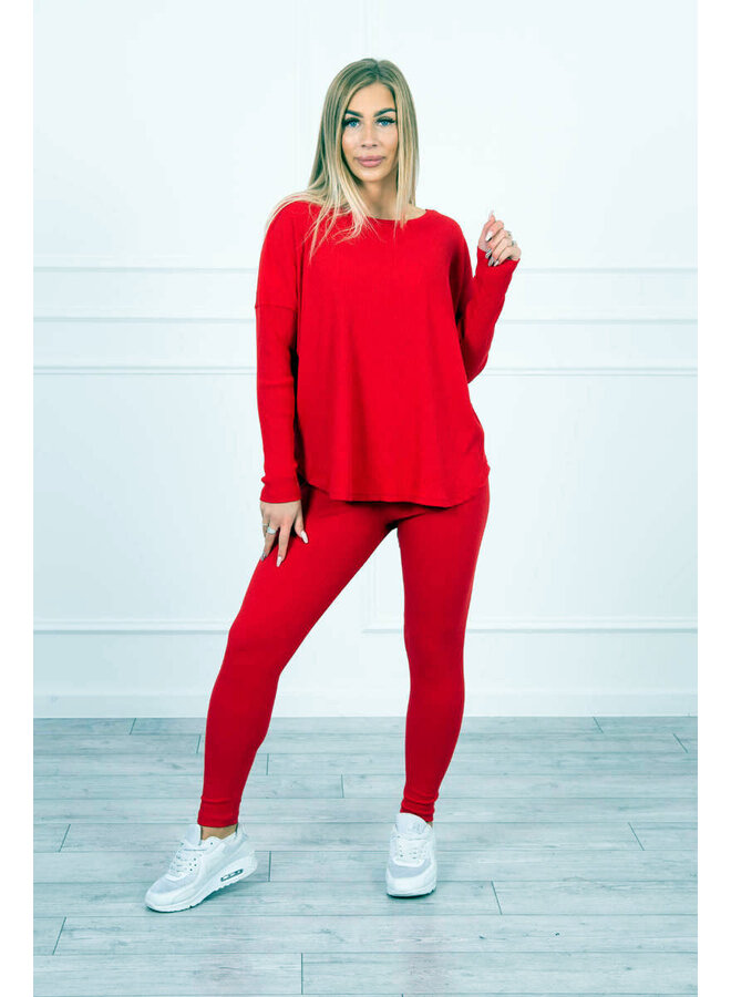 Dames Huispak Oversized Rood