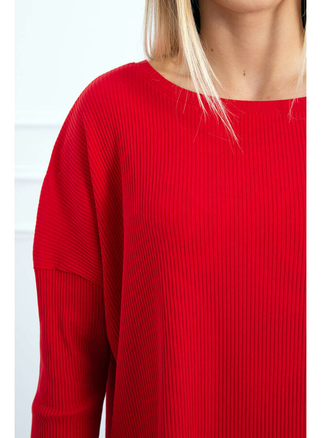Dames Huispak Oversized Rood