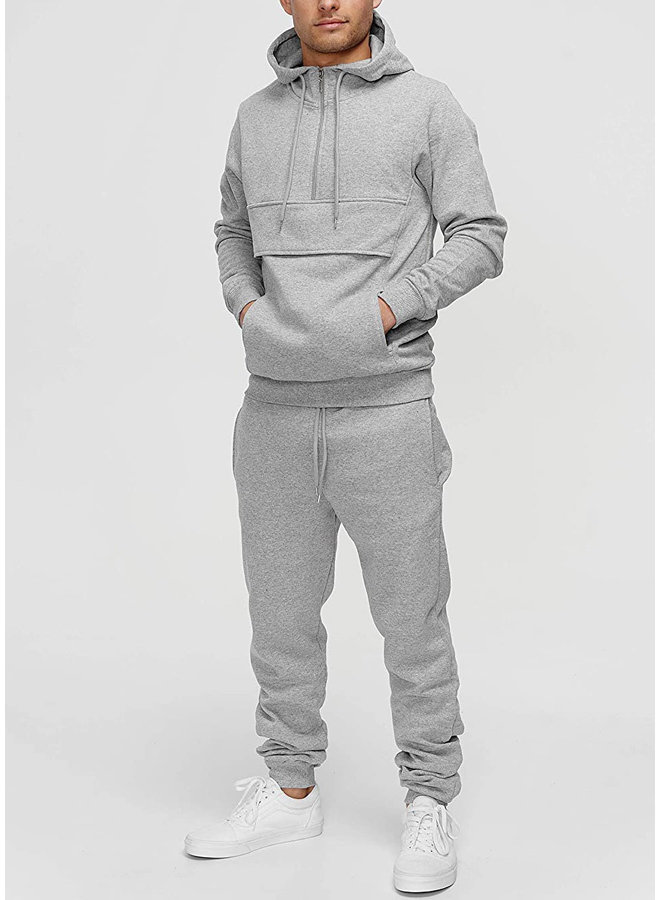 (Uitverkocht) Heren Trainingspak Vakje Grijs