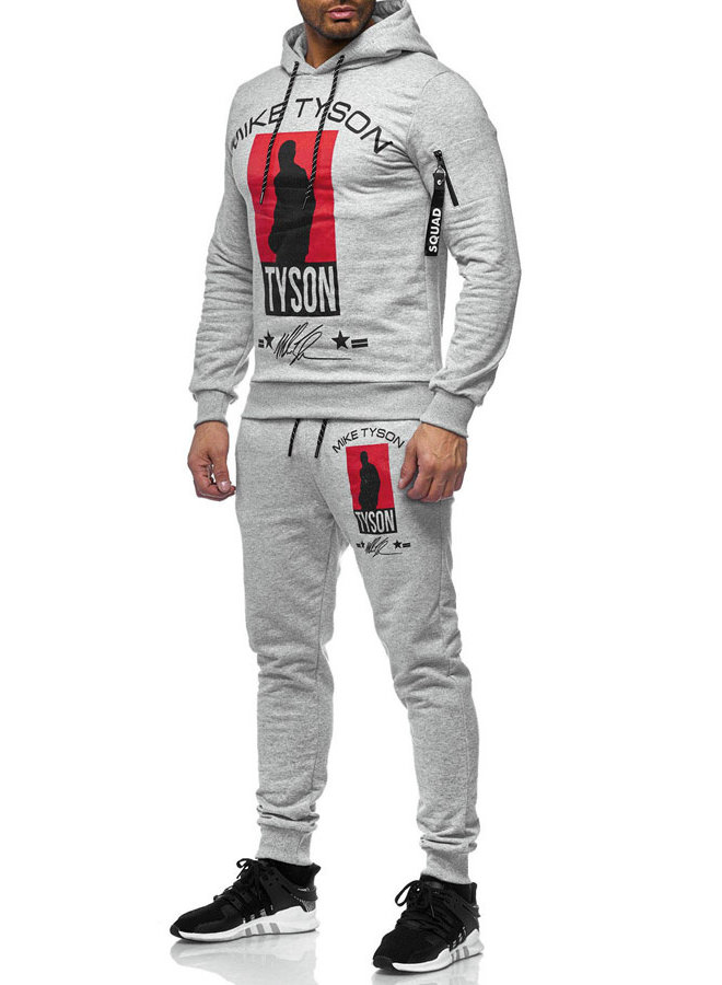 Heren Trainingspak Mike Tyson Grijs