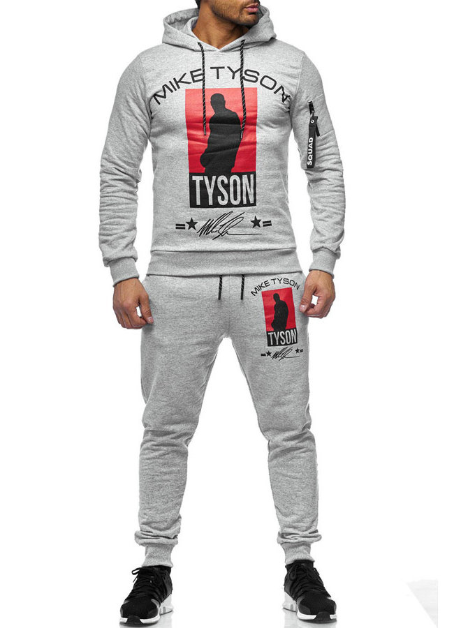 Heren Trainingspak Mike Tyson Grijs