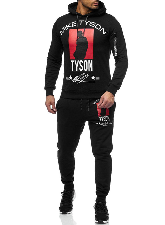 Heren Trainingspak Mike Tyson Zwart