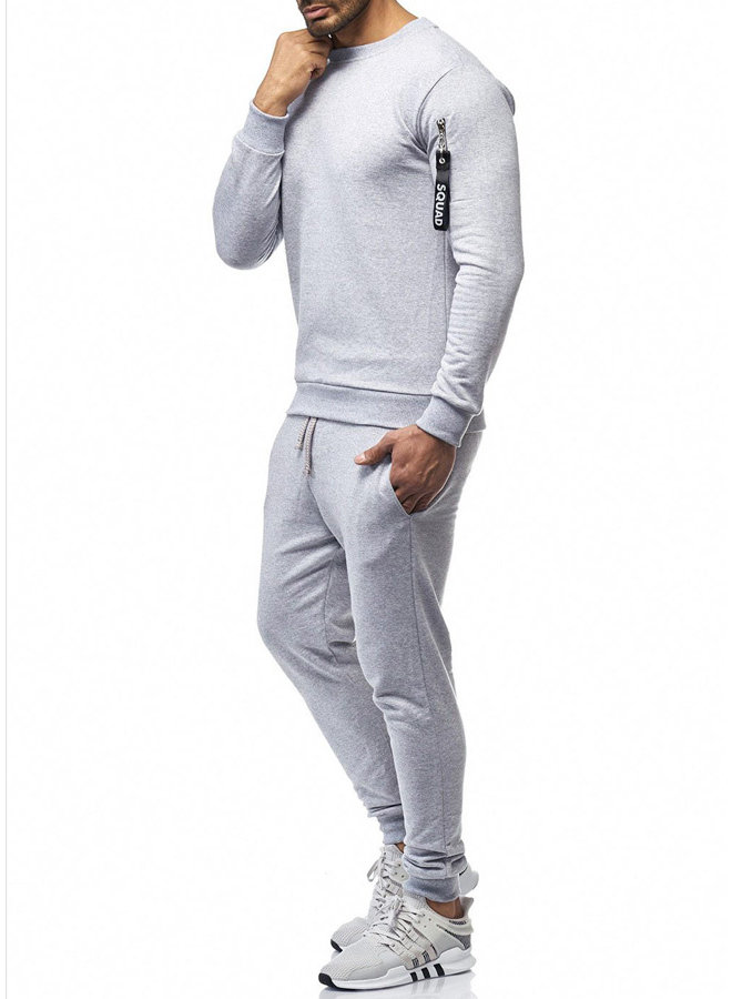 (Uitverkocht) Heren Trainingspak Grijs Rits