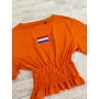 Crop Top Oranje NL Badge - 4 Rijen