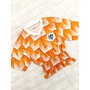 Crop Top Oranje Retro - 3 Rijen