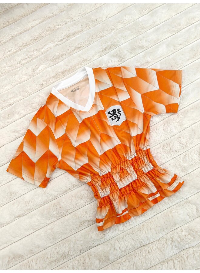 Top Oranje Retro - 4 Rijen