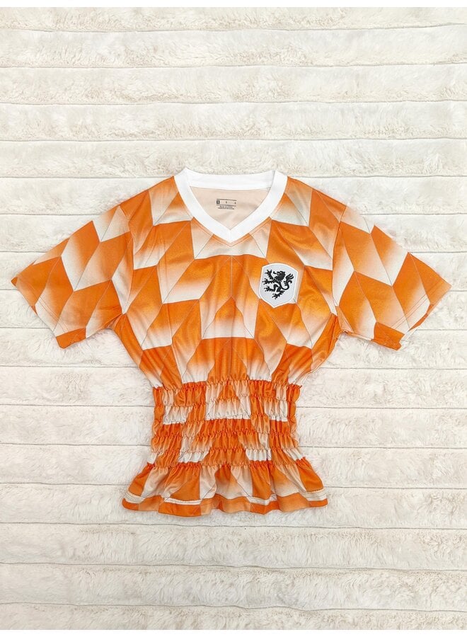 Top Oranje Retro - 5 Rijen