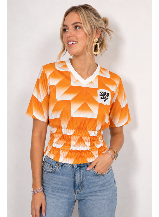 Retro Nederland: Cropped + Shirred - 5 rijen