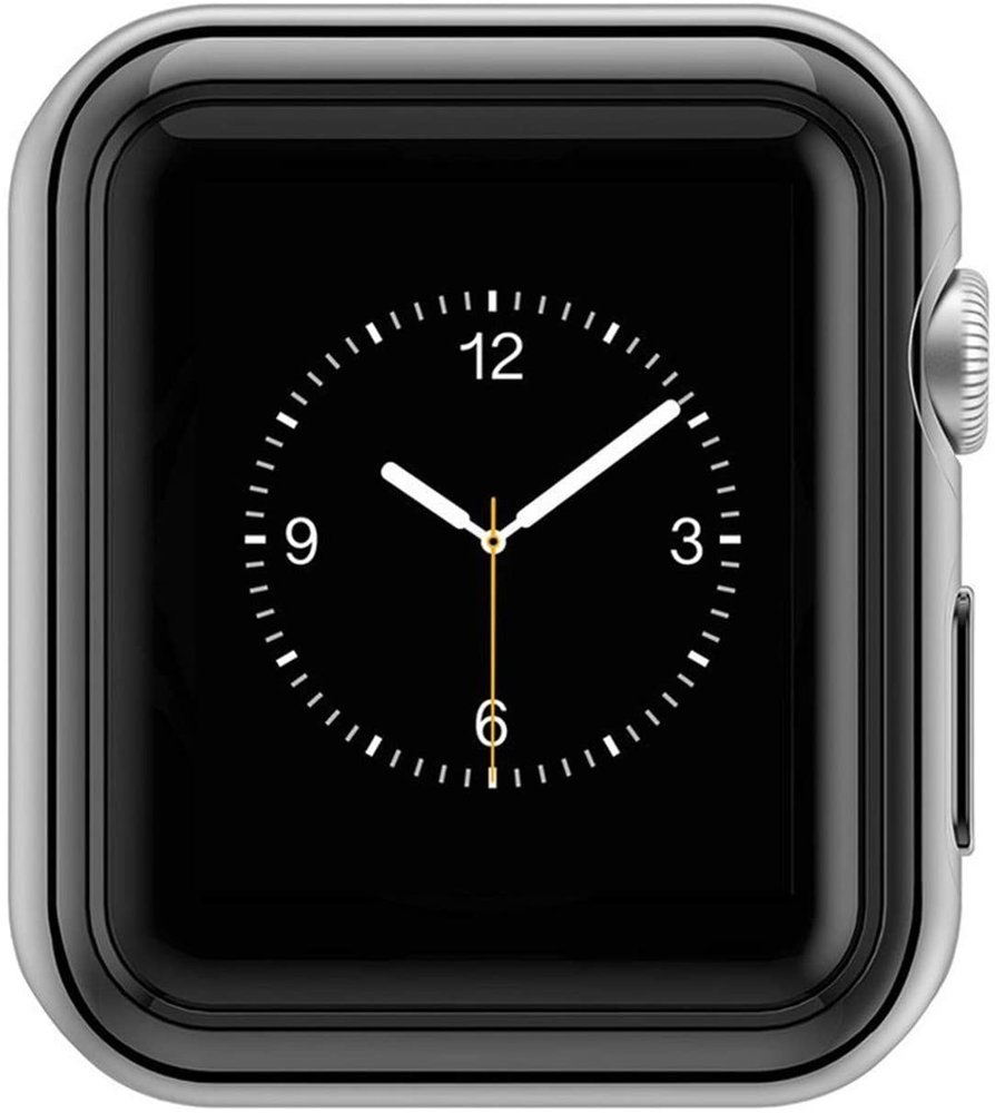 Strap-it Strap-ItCoque de protection Apple Watch TPU (noir métallique)
