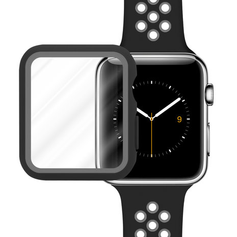Strap-it Strap-it Bracelet sport Apple Watch + Strap-It Étui TPU (noir/gris)