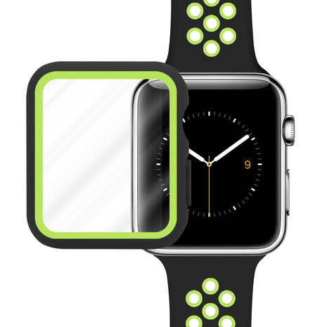 Strap-it Strap-it Bracelet sport Apple Watch + Strap-It Étui TPU (noir/jaune)