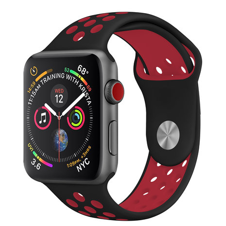 Strap-it Strap-it Bracelet sport Apple Watch + Strap-It Étui TPU (noir/rouge) Strap-it Strap-it Bracelet sport Apple Watch + Strap-It Étui TPU (noir/rouge)