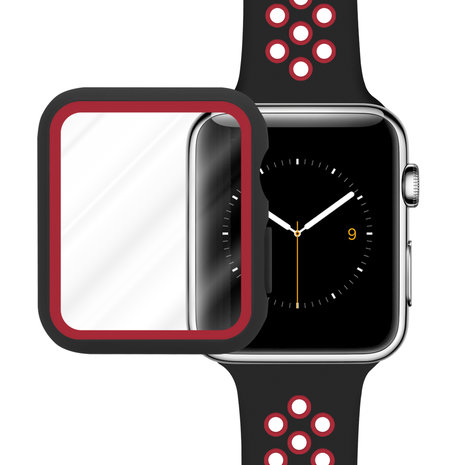Strap-it Strap-it Bracelet sport Apple Watch + Strap-It Étui TPU (noir/rouge) Strap-it Strap-it Bracelet sport Apple Watch + Strap-It Étui TPU (noir/rouge)