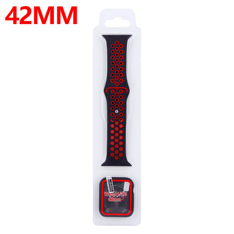 Strap-it Strap-it Bracelet sport Apple Watch + Strap-It Étui TPU (noir/rouge) Strap-it Strap-it Bracelet sport Apple Watch + Strap-It Étui TPU (noir/rouge)