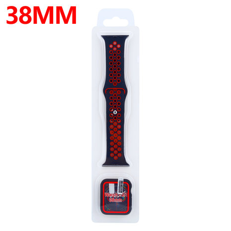 Strap-it Strap-it Bracelet sport Apple Watch + Strap-It Étui TPU (noir/rouge) Strap-it Strap-it Bracelet sport Apple Watch + Strap-It Étui TPU (noir/rouge)