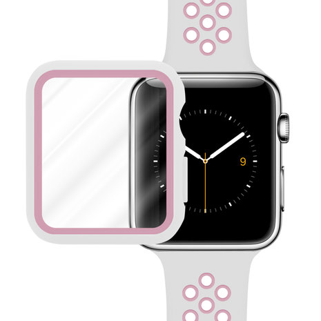 Strap-it Strap-it Bracelet sport Apple Watch + Strap-It Étui TPU (blanc/rose) Strap-it Strap-it Bracelet sport Apple Watch + Strap-It Étui TPU (blanc/rose)