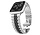 Strap-it Bracelet acier Apple Watch Jubilé (argent/noir)