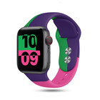 Strap-it Strap-it Bracelet tricolore sport Apple Watch (violet-vert-rose)