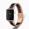 Strap-it Strap-it Bracelet acier céramique Apple Watch (or rose/noir) Strap-it Strap-it Bracelet acier céramique Apple Watch (or rose/noir)